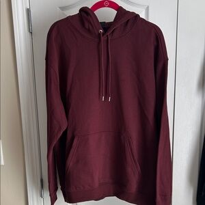 Men's Burgundy Hoodie H&M